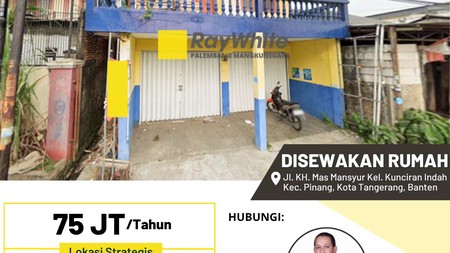 DISEWAKAN RUMAH DI PINGGIR JALAN RAYA