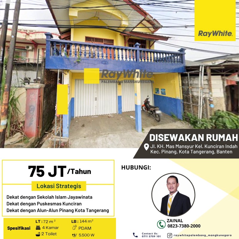 DISEWAKAN RUMAH DI PINGGIR JALAN RAYA