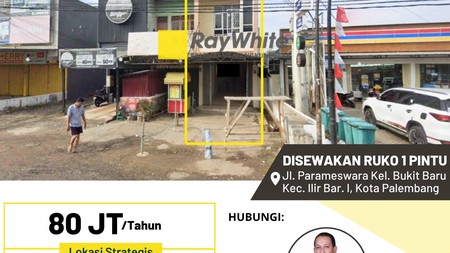 DISEWAKAN RUKO 2,5 LT AREA TRAFFIC RAMAI