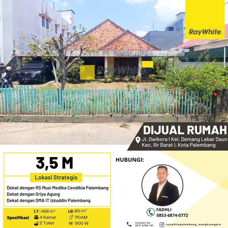 Rumah Jual dekat Palembang Square..