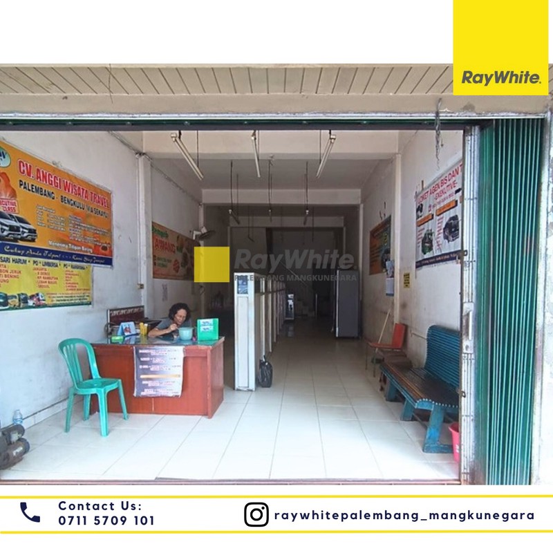 Disewakan 1 Unit Ruko di Jl. Kolonel Atmo Kel. 17 Ilir Kec. Ilir Tim. I, Kota Palembang