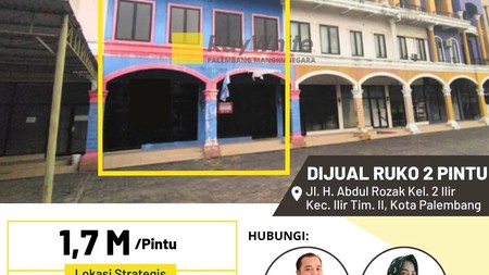 Dijual Cepat Ruko 2 Pintu di Jl Residen Abdul Rozak Kota Palembang