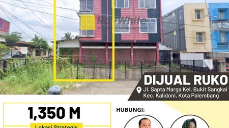 Dijual Cepat Ruko 1 Pintu di Jl Sapta Marga Kota palembang