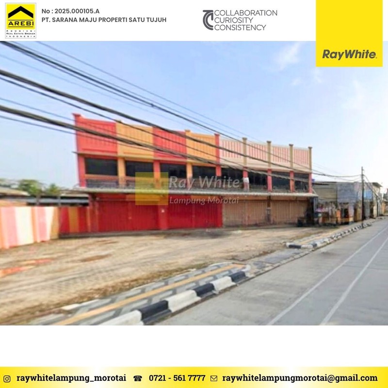 Disewakan ruko 4 pintu sukarame bandar lampung