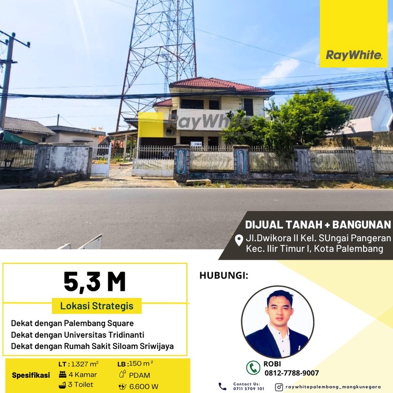 Dijual tanah dan bangunan 