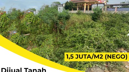Dijual Tanah Cerme Gresik - Pinggir Jalan Provinsi Dekat Tol