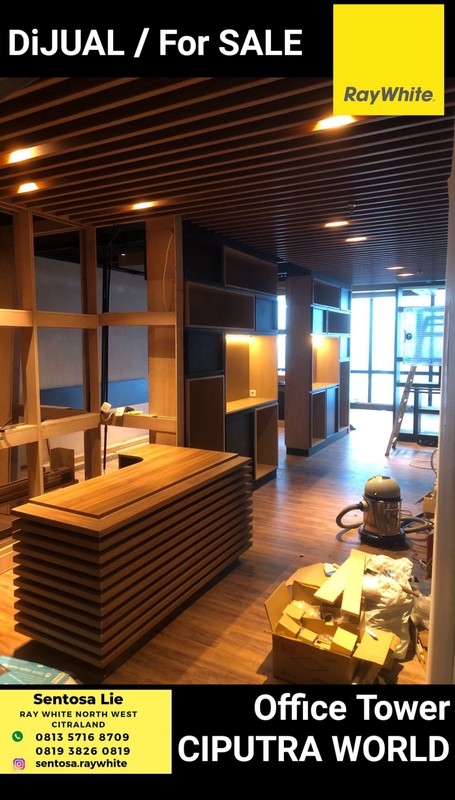 MURAH Dijual Office Tower Ciputra World Surabaya | Lantai 22 | Lokasi Dekat Lift | City View