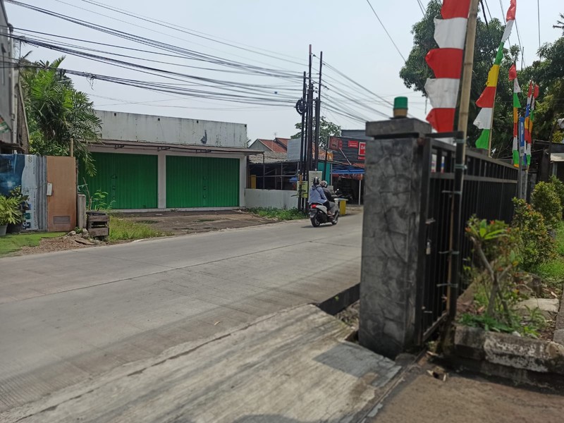 Kavling Siap Bangun Pinggir Jalan Raya dan Terdapat Bangunan Ruko @Cilauk, Ciomas, Bogor.