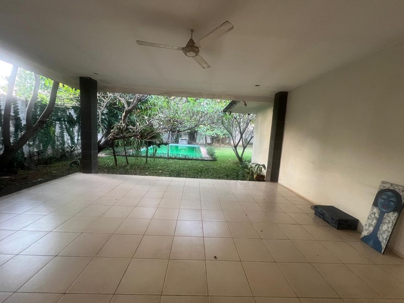 Single house one story with spacious yard with swimming pool at kemang dalam 