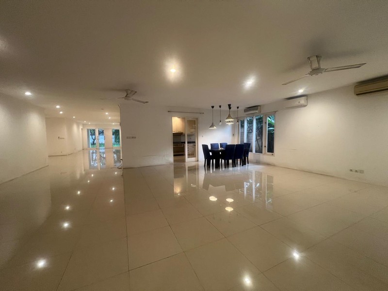 Single house one story with spacious yard with swimming pool at kemang dalam 