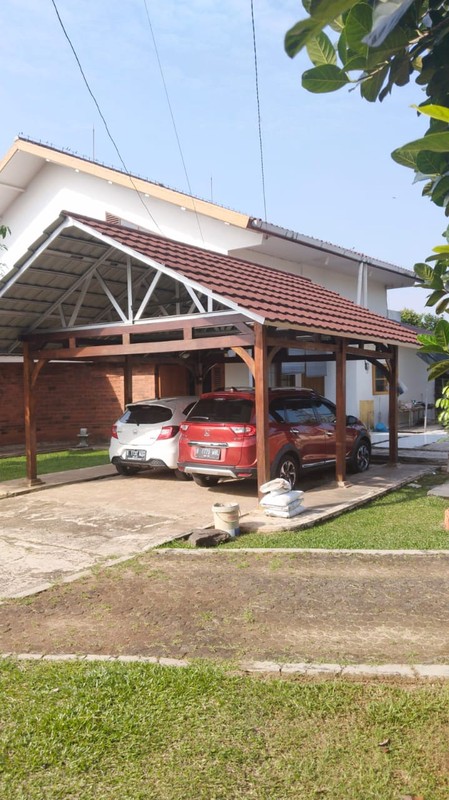 jual cepat rumah asri dikelilingi pohon buah di Pamulang Tangerang Selatan Jalan Cemara