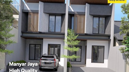 Dijual Rumah Baru di Manyar Jaya Surabaya