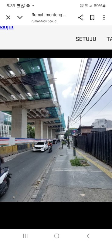 DIJUAL RUMAH LAMA STRATEGIS DI BISA UNTUK USAHA / KOMERSIAL DI PROKLAMASI, MENTENG