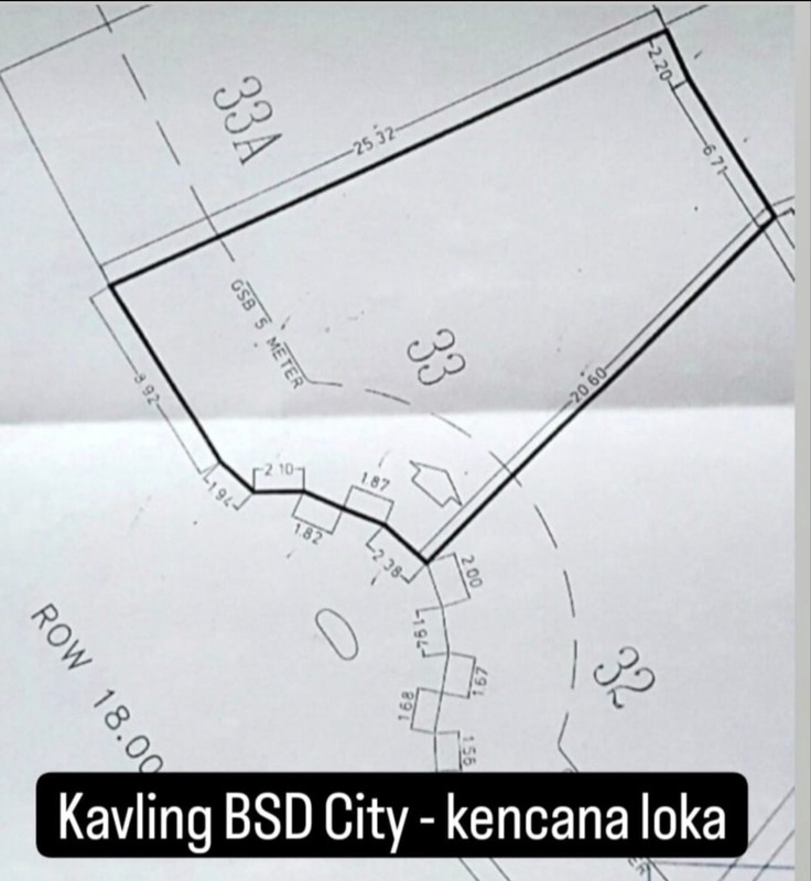 KAVLING Pinggir Jalan Kencana Loka, Cocok untuk Kantor atau RUKO