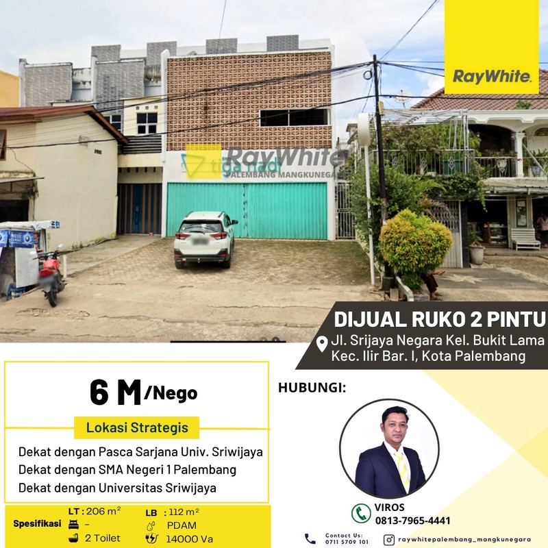RUKO JUAL PALEMBANG KOTA 