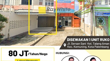 ruko sewa murah palembang