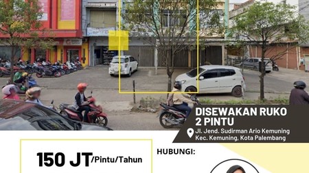 RUKO SEWA 2 PINTU TENGAH KOTA PALEMBANG 