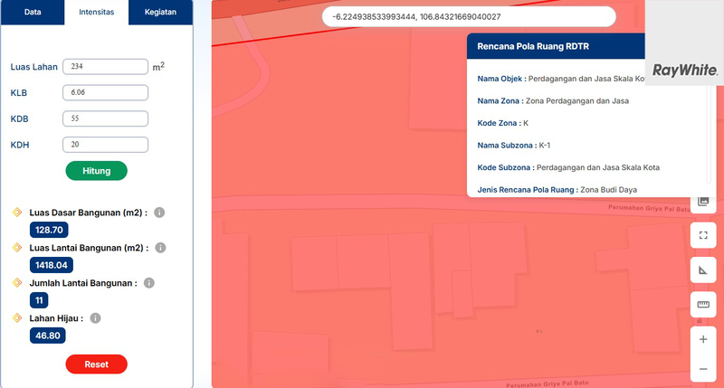 FOR SALE Tanah Komersial K1 Bisa Dibangun 11 lantai Lokasi Ramai Jalan Casablanca Raya Seberang Mall 