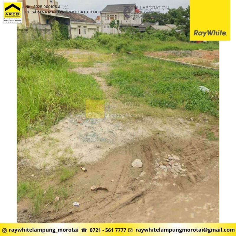 DIJUAL TANAH DI DEKAT FLY OVER UNTUNG SUROPATI TANJUNG SENANG KOTA BANDAR LAMPUNG