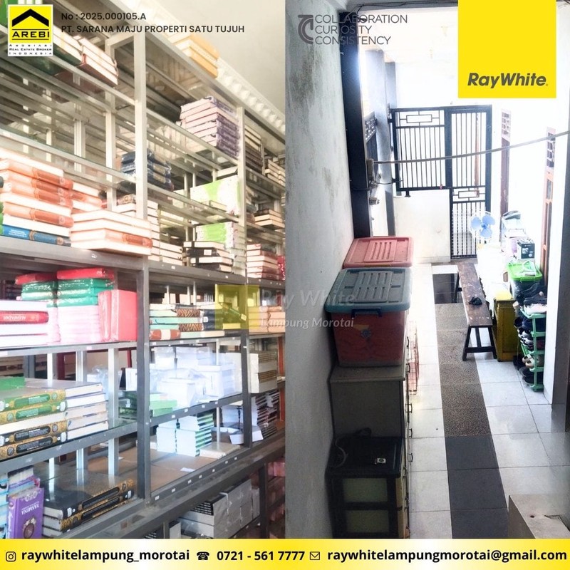DIJUAL RUKO 3 LANTAI DEKAT POLDA LAMA TELUK BETUNG BANDAR LAMPUNG