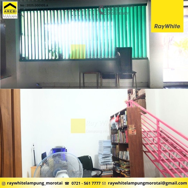 DIJUAL RUKO 3 LANTAI DEKAT POLDA LAMA TELUK BETUNG BANDAR LAMPUNG