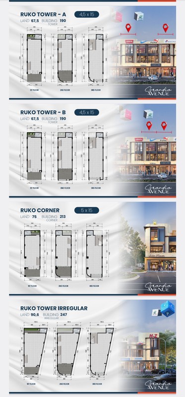 2 Milyar-an Ruko Citraland Grandia Avenue Surabaya Barat - dekat North West Citraland, Bukit Palma , Citra Berkat 