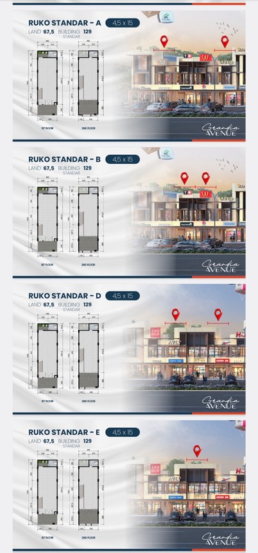 2 Milyar-an Ruko Citraland Grandia Avenue Surabaya Barat - dekat North West Citraland, Bukit Palma , Citra Berkat 