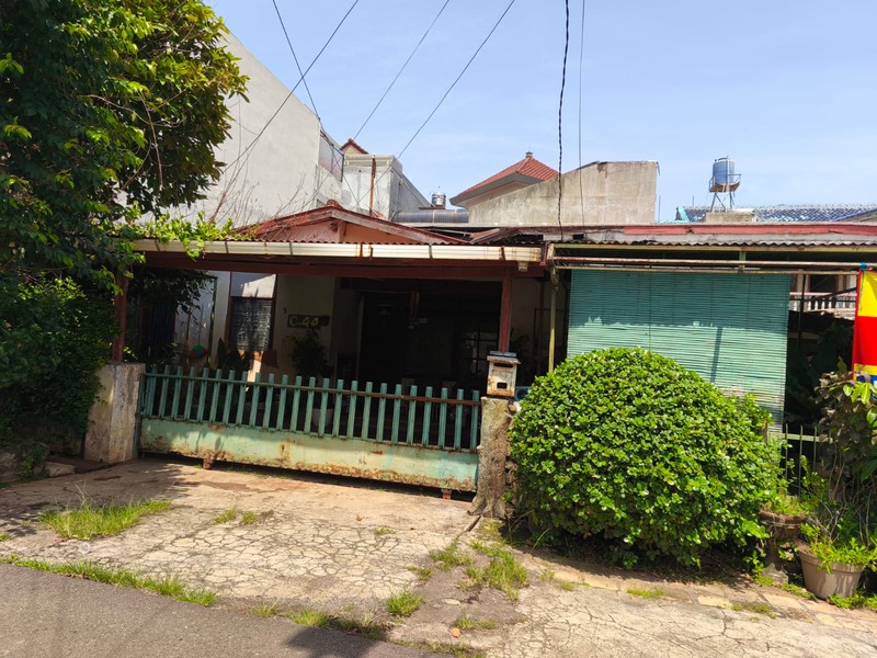 Rumah Hitung Tanah 2 Kavling di Griya Wartawan Cipinang Muara Jaktim