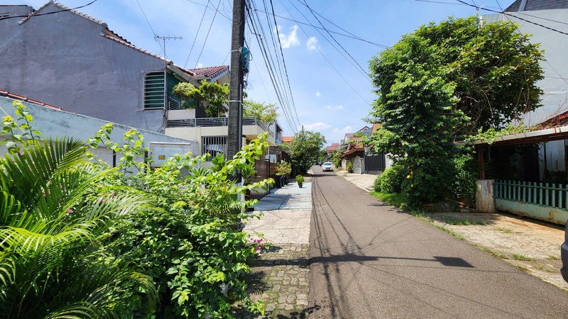 Rumah Hitung Tanah 2 Kavling di Griya Wartawan Cipinang Muara Jaktim