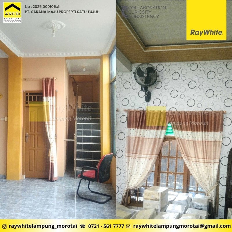 DIJUAL CEPAT RUMAH 3 LANTAI DI TELUK BETUNG SELATAN