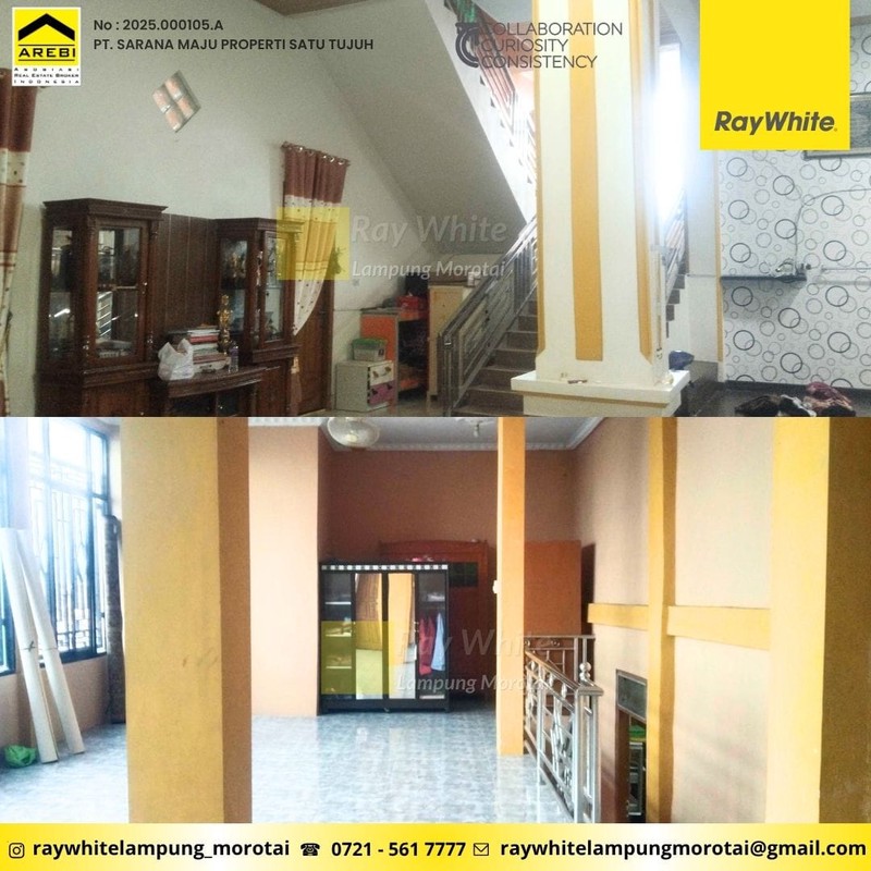 DIJUAL CEPAT RUMAH 3 LANTAI DI TELUK BETUNG SELATAN