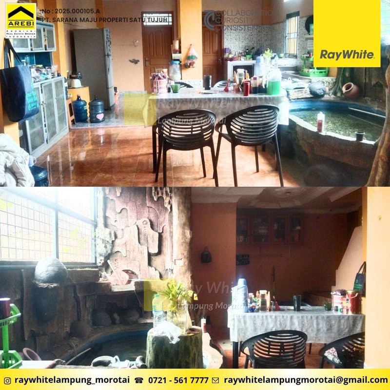 DIJUAL CEPAT RUMAH 3 LANTAI DI TELUK BETUNG SELATAN