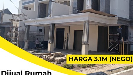 Dijual Rumah Baru Galaxy Bumi Permai Surabaya Timur - Desain American Classic Mewah