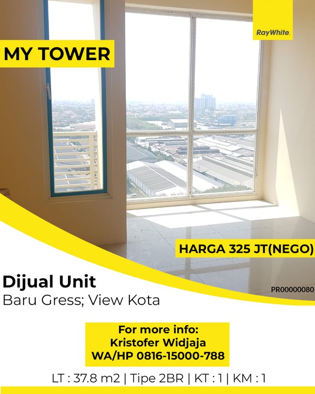 Dijual Apartemen My Tower Rungkut Surabaya - Kondisi Baru Siap Huni