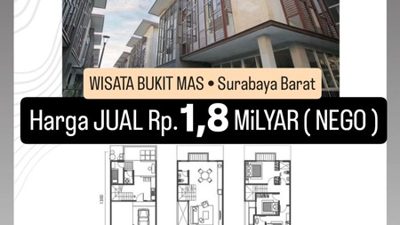 1 Milyar-an Dijual Rumah Baru Wisata Bukit Mas Notredame Spesial Carport 4 Mobil Dekat Pakuwon Mall, Citraland, Royal Residence