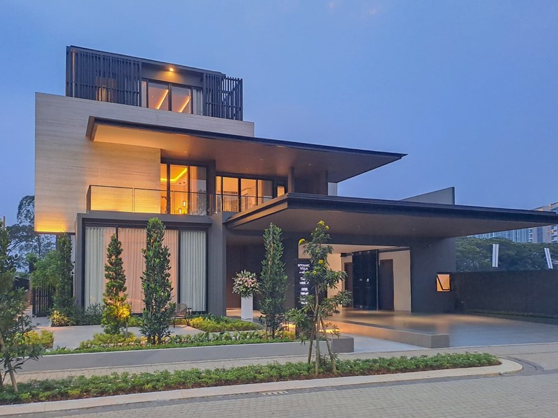 Rumah Mewah Botanic Villa Navapark BSD City view ke Botanic Park