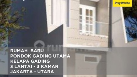 Rumah Baru Kelapa Gading - Murah - SHM 3 Lantai 
