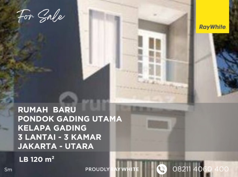 Rumah Baru Kelapa Gading - Murah - SHM 3 Lantai 