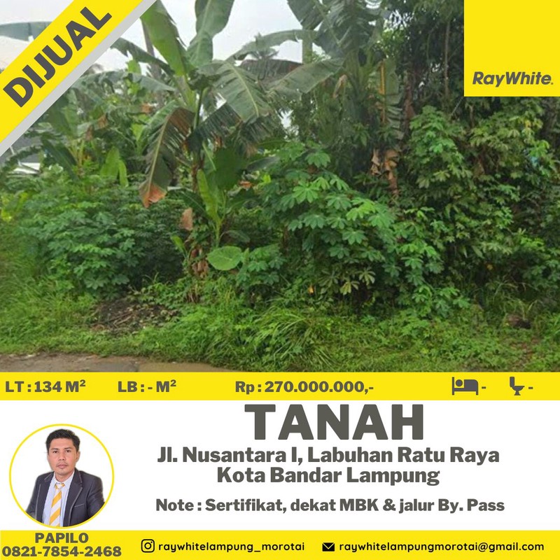 tanah murah jln nusantara labuhan ratu balam