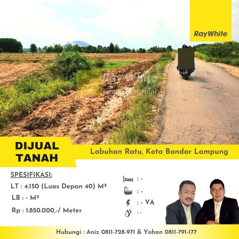 tanah murah labuhan ratu bandar lampung