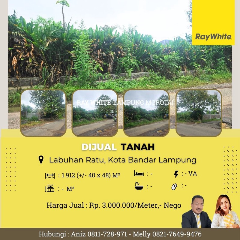 tanah murah labuhan ratu bandar lampung