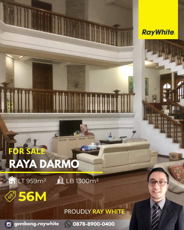 Murah Hitung Tanah Rumah Komersial Area Raya Darmo Surabaya Pusat 