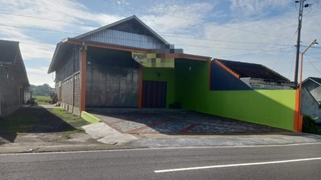 Disewakan Gudang Sangat Strategis Di Jl. Pandowoharjo Sleman - Akses Tronton Dekat Jalan Magelang