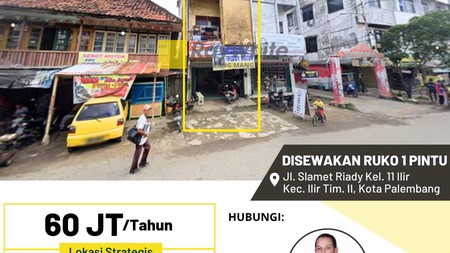 DISEWAKAN 1 RUKO STRATEGIS AREA KERAMAIAN