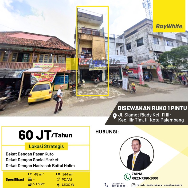 DISEWAKAN 1 RUKO STRATEGIS AREA KERAMAIAN