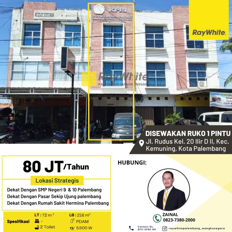DISEWAKAN 1 RUKO STRATEGIS AREA KERAMAIAN