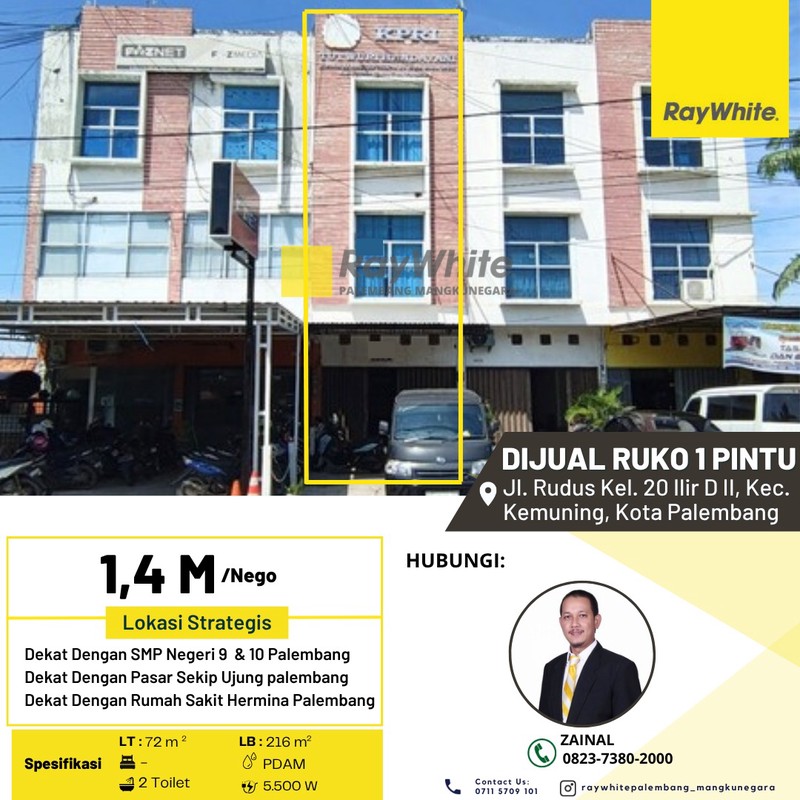 DIJUAL MURAH RUKO 3 LANTAI AREA KERAMAIAN