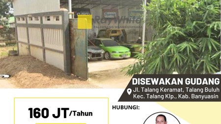 DISEWAKAN 1 UNIT GUDANG SERBA GUNA