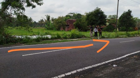 Dijual Tanah Sawah 4120 Meter Persegi Strategis di Pandowoharjo, Sleman 