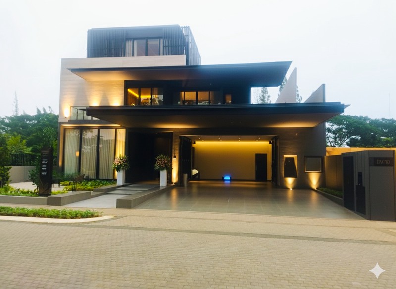 Brand New Luxury Villa Fully Furnished Baru Dgn Taman Seluas 10 Ha Di Navapark BSD City